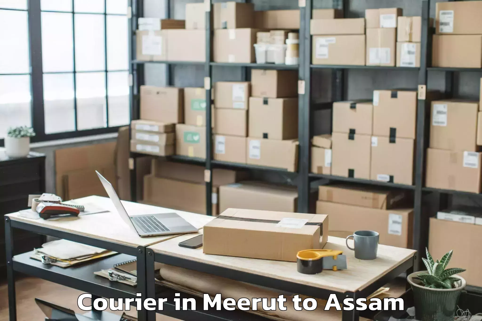 Affordable Meerut to Kaziranga University Jorhat Courier